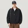 Chaqueta de Mezclilla Anyang para Hombre, Algodón Puro, Color de Contraste, Pana, Cuello Solapa, Abrigo Estilo Retro Americano Workwear 2026 Otoño/Invierno