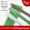 Saco de papel postal artesanal faça você mesmo, fio fino floral, 100 raízes, flor de papel eterna, material de flor, nervura de folha de gipsófila, fio de ferro verde