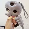 Set de Calavera Esqueleto de Dinosaurio Sombrero Divertido Ropa para Muñeca Figura de Peluche Muñeca Dibujo Animado Lindo Juguete para Niños Colgante