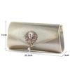 Bolso de Noche Estilo Nuevo 2026, Bolso de Cadena, Bolso de Mano de Diamantes Incrustados de Alta Gama para Celebridades de Internet, Bolso de Hombro Sencillo y de Moda, Bolso de Hombro