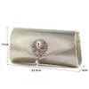Bolsa de Festa Clutch de Strass Tendência Estilo Coreano Bolsa de Corrente Moda Simples Bolsa de Ombro Bolsa de Ombro Atacado