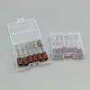 Suministro Transfronterizo de 2.35 mm Caja con 6 Piezas y Bolsas de Accesorios para Brocas de Uñas con Cabezales de Diamante y Anillos de Lijado