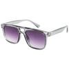 Lentes de Sol de Montura Cuadrada de Doble Varilla para Mujer Estilo Europeo y Americano Lentes de Sol de Moda para Hombre con Protección Solar y Protección UV