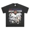 Camiseta Retro Americana Jude Bellingham Estrella del Fútbol Inglés Lavada Vintage Manga Corta Transfronterizo