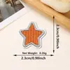 Directo del fabricante: Parches bordados de pentagrama coloridos mini con adhesivo termofusible para ropa, sombreros, bolsos y parches decorativos