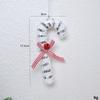 Decoração de muleta de pirulito de Natal transfronteiriço, pingente, decoração de árvore de Natal, arranjo de cena de feriado, adereços para fotos