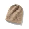 Cachemira 20262 Otoño/Invierno Nuevo para Mujer de Alta Gama Tejido para Exteriores Color Sólido Gorro con Protección para Orejas Tejido Casual Slouchy Headwrap