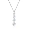 Collar Transfronterizo de Plata S925 con Moissanita de Amazon para Mujer, Cadena Clavicular de Lujo Ligero, Joyería de Plata Simple, Regalo 520, En Stock