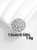 Acessórios de Botões Metálicos com Strass Estilo Chanel para Suéteres e Cardigãs, Botões Decorativos Costurados à Mão, Acessórios DIY, Botões de Placa em Estoque