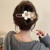 Pinzas para el cabello florales de alta gama para otoño e invierno, pasadores elegantes de estilo dopamina suave, pasadores de verano, accesorios para el cabello para mujer