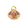Estilo Chinês Charme Antigo Estilo Étnico Ouro Lótus de Fogo Cadeado Ruyi Pingente de Ouro Areia Material para DIY Acessórios para Pulseira Estilo Antigo