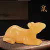 Rato, Boi, Tigre, Coelho, Dragão, Serpente, Cavalo, Ovelha, Macaco, Galo, Cachorro, Porco de Jade Bege Natural, Doze Signos do Zodíaco Artesanato de Jade Feng Shui Ornamentos