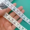 Blanco Roto Encaje Transparente Malla de Seda de Leche Bordado Lazo Material para Manualidades Accesorios para el Cabello Accesorios para Ropa