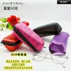 Estuche para gafas de sol con espejo de proximidad de EVA, gran capacidad, moderno, con cremallera, portátil, práctico, resistente a la compresión y duradero.