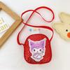 Accesorios para Exteriores de Jardín de Niñas Lentejuelas Estilo Occidental Dulce Monedero para Snacks Caricatura Lindo Bolso de Hombro Bolso Cruzado