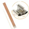 Etiqueta de Vela com Pavio Grosso de Madeira Natural com Suporte de Ferro para Fazer Velas DIY