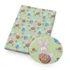 Serie de Pascua tela fina de algodón poliéster o tela impermeable materiales DIY hechos a mano, 1Yc35025