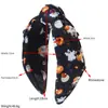 Tela Nueva Estampada con Elementos de Halloween, Accesorios para el Cabello con Diamantes, Sombrero de Calabaza Fantasma, Diadema de Moda Festiva Estampada para Mujeres