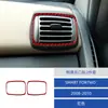 Adesivo Decorativo para Saída de Ar Lateral de Carbono para Interior de Carro Mercedes-Benz Smart Fortwo 08-10