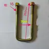 Fabricante tornillo en U abrazadera de placa de acero de arco cuadrado para camión remolque Sanma 14 de grosor 16 de grosor