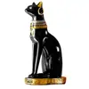 Estatueta Criativa de Gato Egípcio Exótico Artesanato de Resina, Suportes de Livro Decorativos Práticos, Castiçais, Presentes Decorativos Suaves