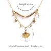 Collar de Joyería en Capas con Colgante de Piedra Ojo de Tigre para Mujer, Cadena de Suéter de Moda Lujo Ligero Otoño e Invierno con Borlas, Joyería de Nuevo Estilo