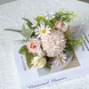 Flores Falsas, Ramos Artificiales, Rosas Pequeñas Frescas Cepilladas, Hortensias, Flores de Seda, Flores de Plástico, Flores Secas, Ramos, Decoraciones de Boda