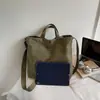 Bolsa Transversal de Lona de Grande Capacidade 2026 Bolsa de Mão Unissex para o Trabalho Grande Capacidade Roupa de Estudante Bolsa Tote de Lona