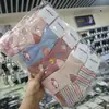 Meias Infantis Ha Bai Xiong Wa Novas Inverno felpudas meias infantis absorventes de suor algodão meias da moda cano alto completo 90 barraca de postagem