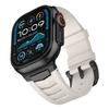 Correa para Apple Watch Adecuada para Iwatch11 Correa de Reloj 49mm con Orificios de Ventilación S10 Acero Inoxidable Fluororubber