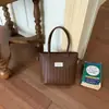 Nova Bolsa de Palha Tecida Simples para Mulheres Verão 2026, Bolsa de Mão Estilosa e da Moda, Bolsa Transversal Versátil para o Dia a Dia