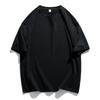 Camiseta de manga corta de algodón pesado al por mayor de fábrica, camiseta de marca de moda de verano para hombres, camisa de media manga con hombros caídos de color sólido para parejas