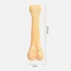 Ossos Indestrutíveis para Mastigar Cachorro, Escova de Dentes Molar em Formato de Palito com Aroma de Carne para Mastigadores Agressivos, Brinquedo Duradouro Resistente à Mordida para Dentição Feito de PP de Grau Alimentício e Fibra de Madeira Natural, Petisco de Limpeza Dental para Cães Pequenos, Médios e Grandes