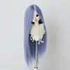 Peruca para Boneca BJD 346 Folha Luo Li Acessórios de Cabelo para Vestir Boneca Franja Longa Cabelo Longo Liso Múltiplas Cores Disponíveis