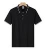 Ice Silk camisa polo personalizado grupo empresarial vestuário cultural publicidade camisa lapela manga curta t-shirt logotipo impressão bordado