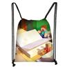 Nueva Bolsa con Cordón de Minecraft para Niños, Bolsa de Almacenamiento Grande, Mochila Casual Portátil para Estudiantes al Aire Libre