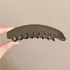 Presilha banana plissada de chifon, presilha vertical, presilha de garra de verão de alta qualidade, presilha para rabo de cavalo na nuca, presilha de cabelo elegante e delicada