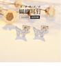 Pendientes de Mariposa con Incrustaciones de Diamante Estilo Coreano de Plata Pura Qiaolanxuan para Mujer, Pendientes de Disco Frescos y Modernos de Celebridad de Internet, Nuevo Modelo 2021