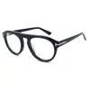 Gafas Redondas de Doble Puente Mismo Estilo Transfronterizo Tf Europeo y Americano Gafas Planas de Placa Planas Hechas a Mano Estilo Piloto Moda Retro Elegante