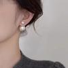 Aretes de Perlas de Doble Cara para Mujer Nuevos 2024 Explosiones Aretes Elegantes Colgante Diseño Nicho Avanzado Aretes Únicos