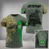 Camiseta de verano ARMY-VETERANT para hombre, soldado español portugués, camiseta top estampada en 3D