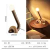 2026 Nuevo Diseño Creativo Lámpara de Mesa de Madera Maciza Lámpara de Mesita de Noche para Dormitorio Lámpara de Escritorio Sala de Estar Luz Ambiental Decorativa para el Hogar