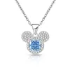 Transmissão ao vivo TK joias europeias e americanas mais vendidas: pingente do Mickey com corte flor de gelo, banhado a ouro real e cravejado com diamantes de alto carbono para mulheres