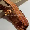Cinta de encaje elástico con lentejuelas, banda elástica con cuentas, accesorios para disfraces de baile y cortinas, encaje de algodón hecho a mano para DIY