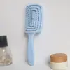 Nuevo Peine Tipo Espalda Hueca de Alto Valor Peine de Cabello Portátil para Niña Masajeador de Cuero Cabelludo Denso Esponjoso Peine de Costilla