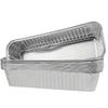 Bandeja de Aluminio para Hornear Caterpillar Bandeja de Papel de Aluminio Caja Rectangular de Papel de Aluminio Molde para Hornear Pastel Pan en Horno