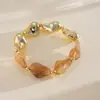 Pulseira Europeia e Americana de Contas Acrílicas Ovais Irregulares em Forma de Feijão, Pulseira Personalizada Transfronteiriça, Joias de Moda de Nicho para Mulheres