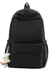 Mochila coreana Ins de aspecto nuevo, estilo preppy, color liso, con letras, para mujer, ligera, versátil, de gran capacidad