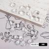 Accesorios para Uñas Blanco Glaciar Punta Transparente Base Transparente Diamante Transparente Azúcar de Hielo Funda para Celular Planificador Joyería de Diamante Adornos