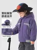 Abrigo de invierno estilo europeo para niños, impermeable, forrado de polar, ropa nueva para niños, conjunto de invierno cálido para niños y bebés